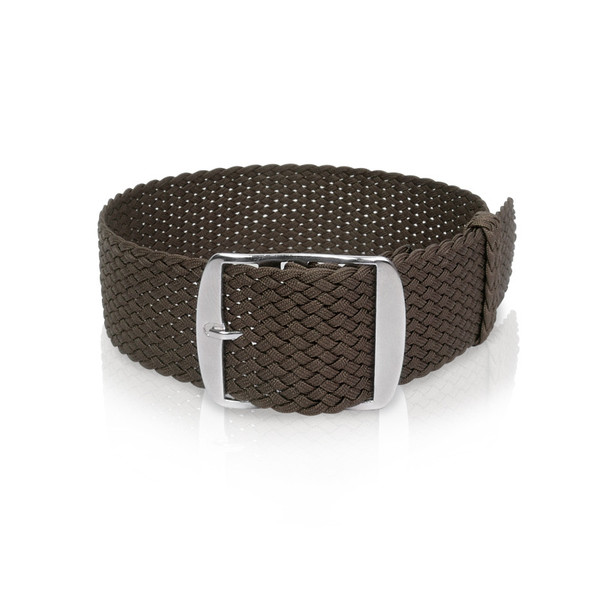 Nylon band, dark brown, 18mm