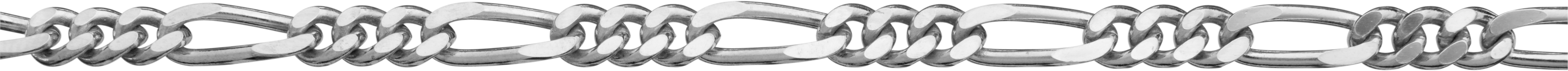 Figarokette Silber 925/- 4,00mm, Drahtstärke 1,20mm