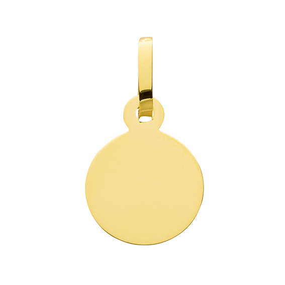 Gravurplatte Gold 333/GG, rund