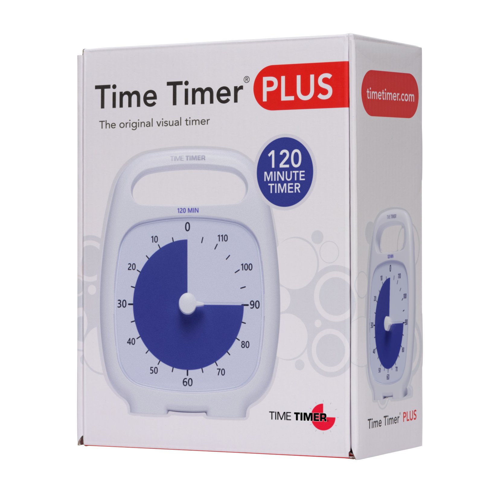 Time Timer PLUS 120 minuten, wit/blauw