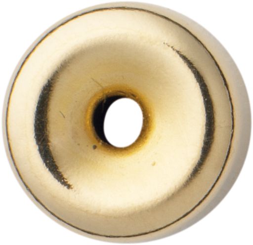 _ Roundel gold 585/-Gg polished, round Ø 7.00mm height 3.80mm