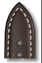 Leather strap Del Mar 18 mm mocha