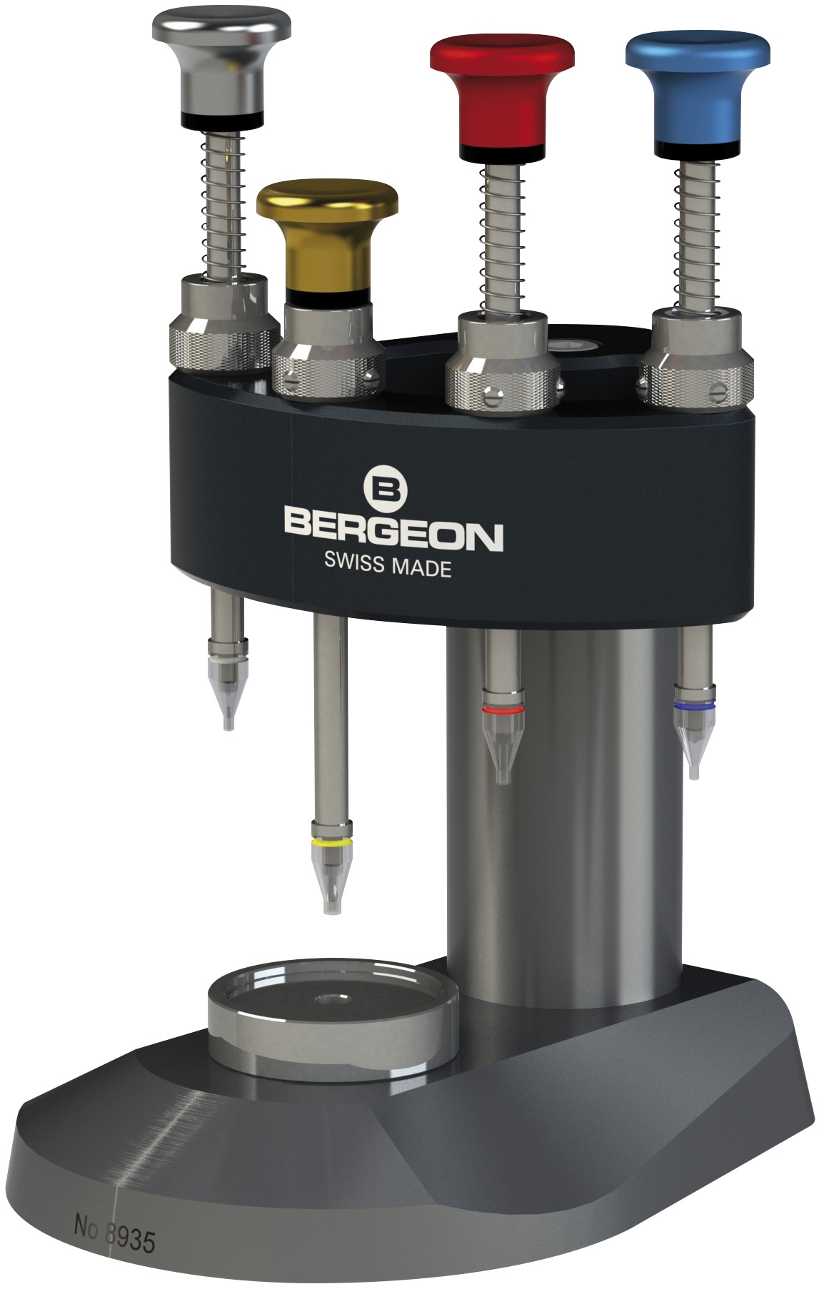 Bergeon B-setting at Flume technology  Model Hand setting tool 8935 with 4  broaches Bergeon
