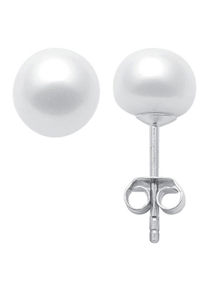 Ohrstecker 3 Paar Silber 925/rh, Süßwasserperle 10,00mm