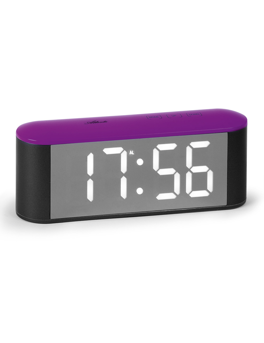 Atlanta 1133/8 Table alarm clock gray, violette