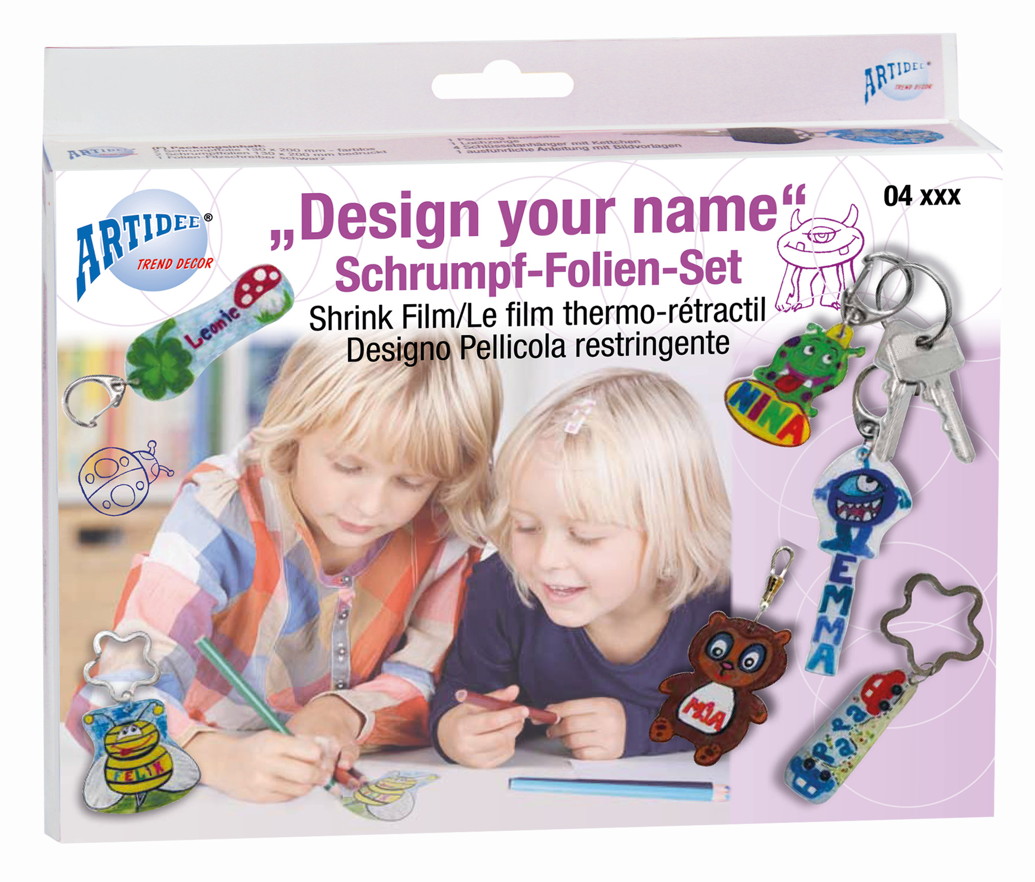 Schrumpffolien-Set Design Your Name