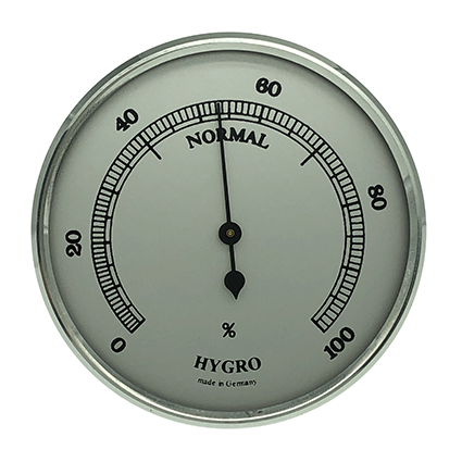 Hygrometer build-in weather instrument Ø 65mm, silver