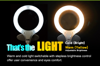 _ LED magnifying lamp with USB connection
