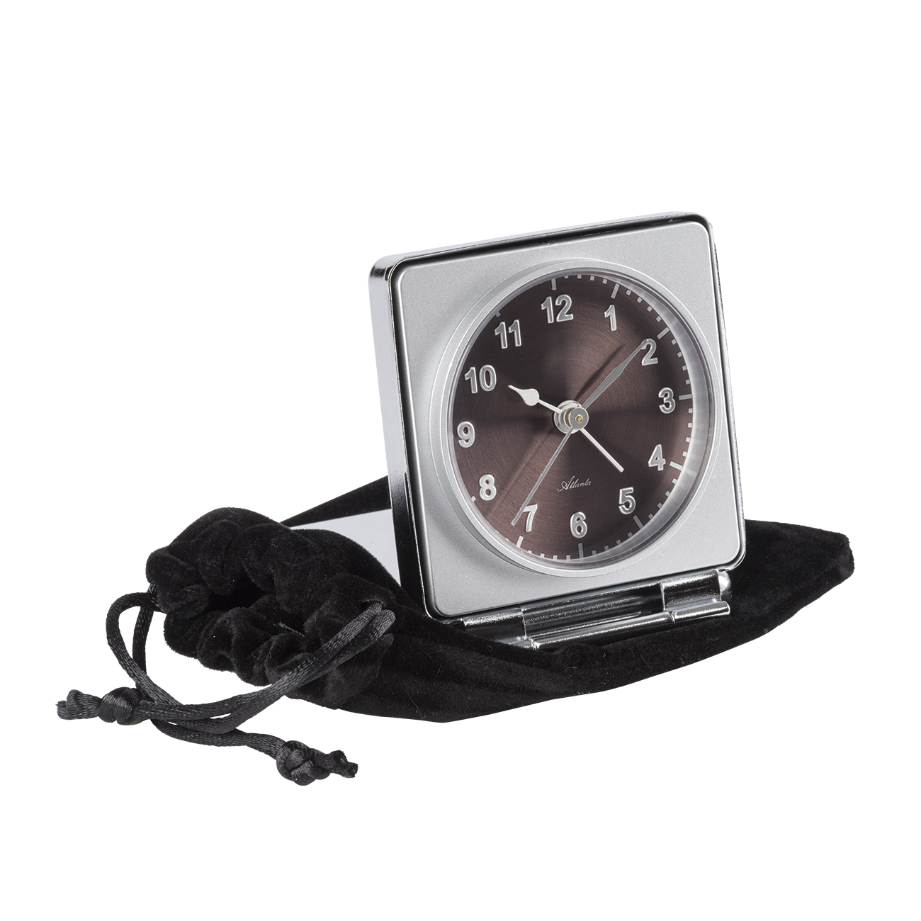 Atlanta 1116/3 Travel alarm clock quartz brown