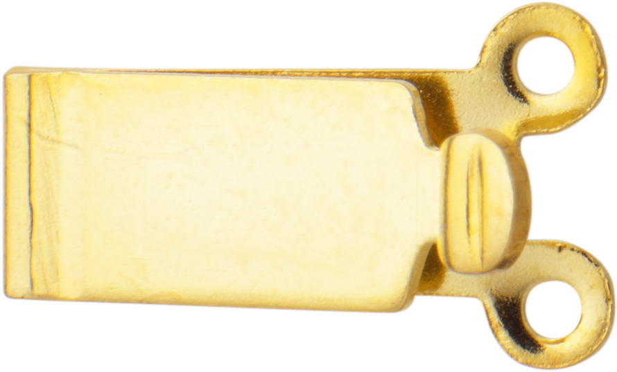 Kastenschnäpper Silber 925/- gelb 2-reihig