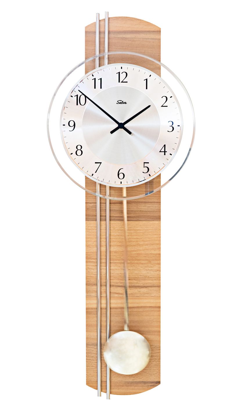 SELVA radio controlled pendulum wall clock Beech Garching