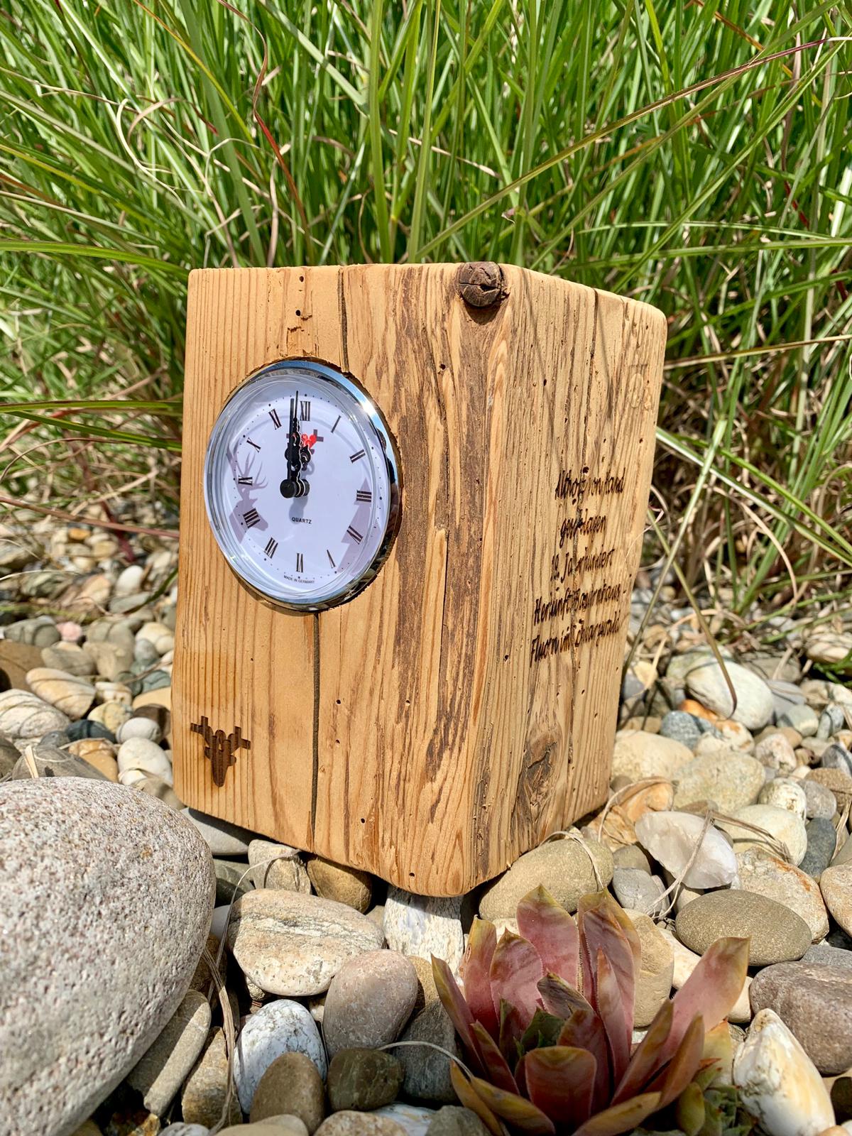 Matured forest clock, Made in Germany, white dial