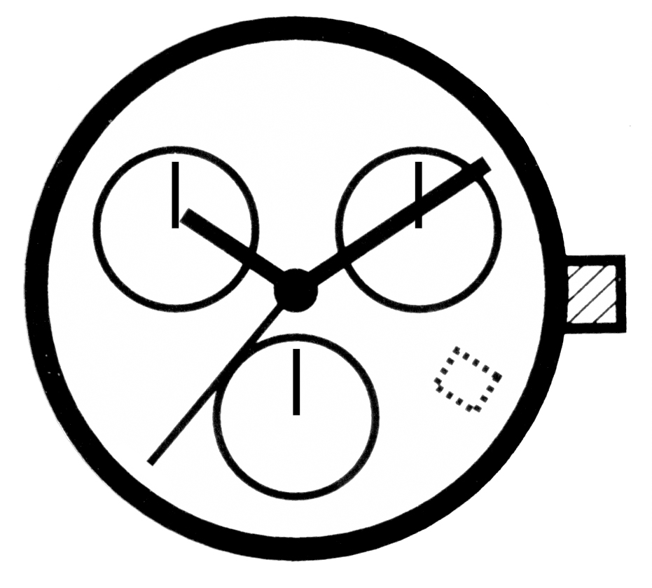 Kleinuhrwerk Quarz ETA 805.112, H2, Std.-H 1,80 SC, D4.30