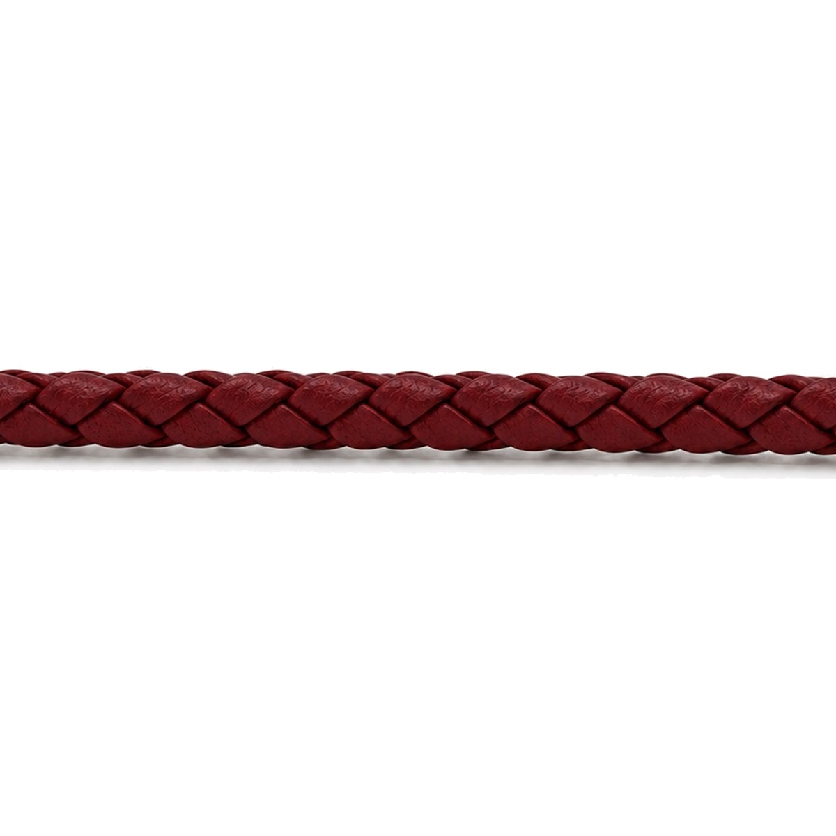 Lederband geflochten Rindleder Ø 3 mm, bordeaux, Länge 1 m
