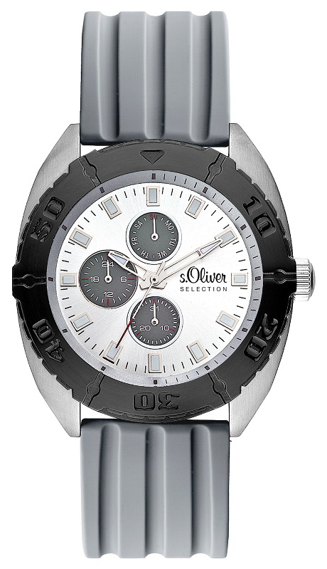 _ s.Oliver Silicone strap gray SO-2272-PM