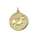 Sternzeichen Gold 333/GG Schütze, rund