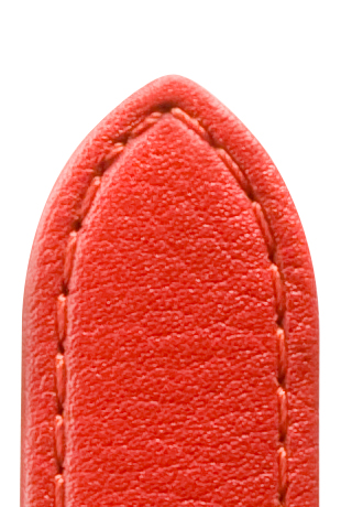 Pasek skórzany Kalb szyty wodoodporny 12mm czerwony