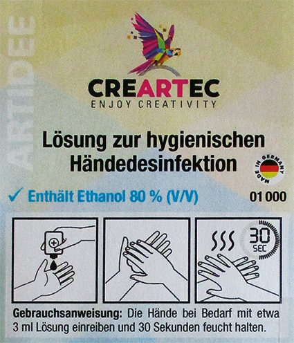 Disinfectant for the hands, 1000 ml