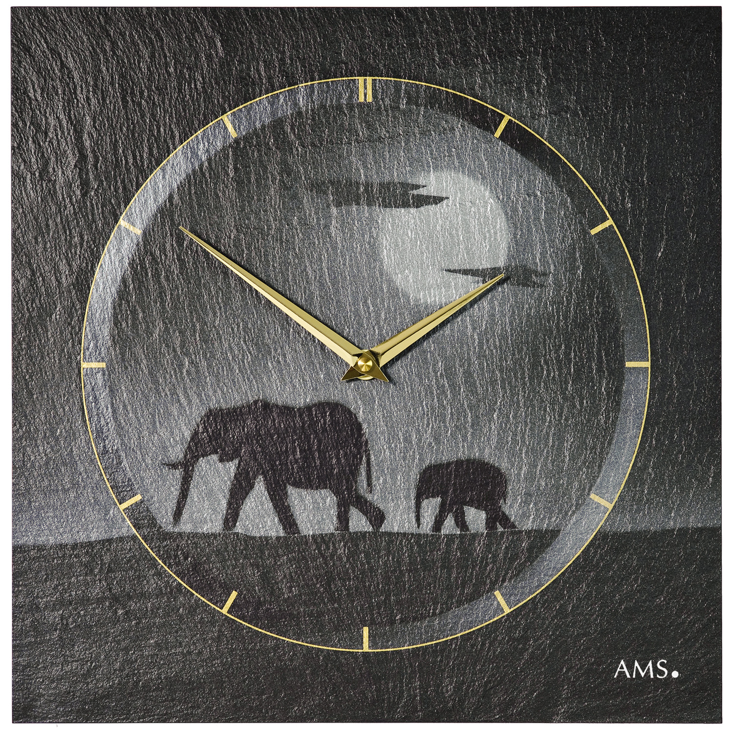 AMS Quarz-Wanduhr W9524