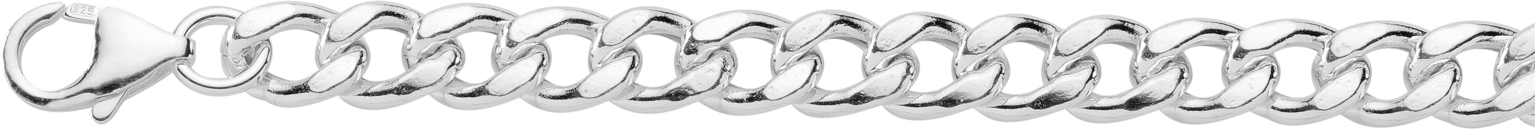 Bracelet silver 925/-, curb chain 19 cm