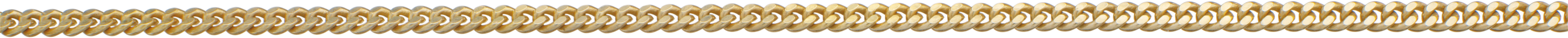 Flat curb chain flat gold 333/-Gg 2.00mm, wire thickness 0.60mm