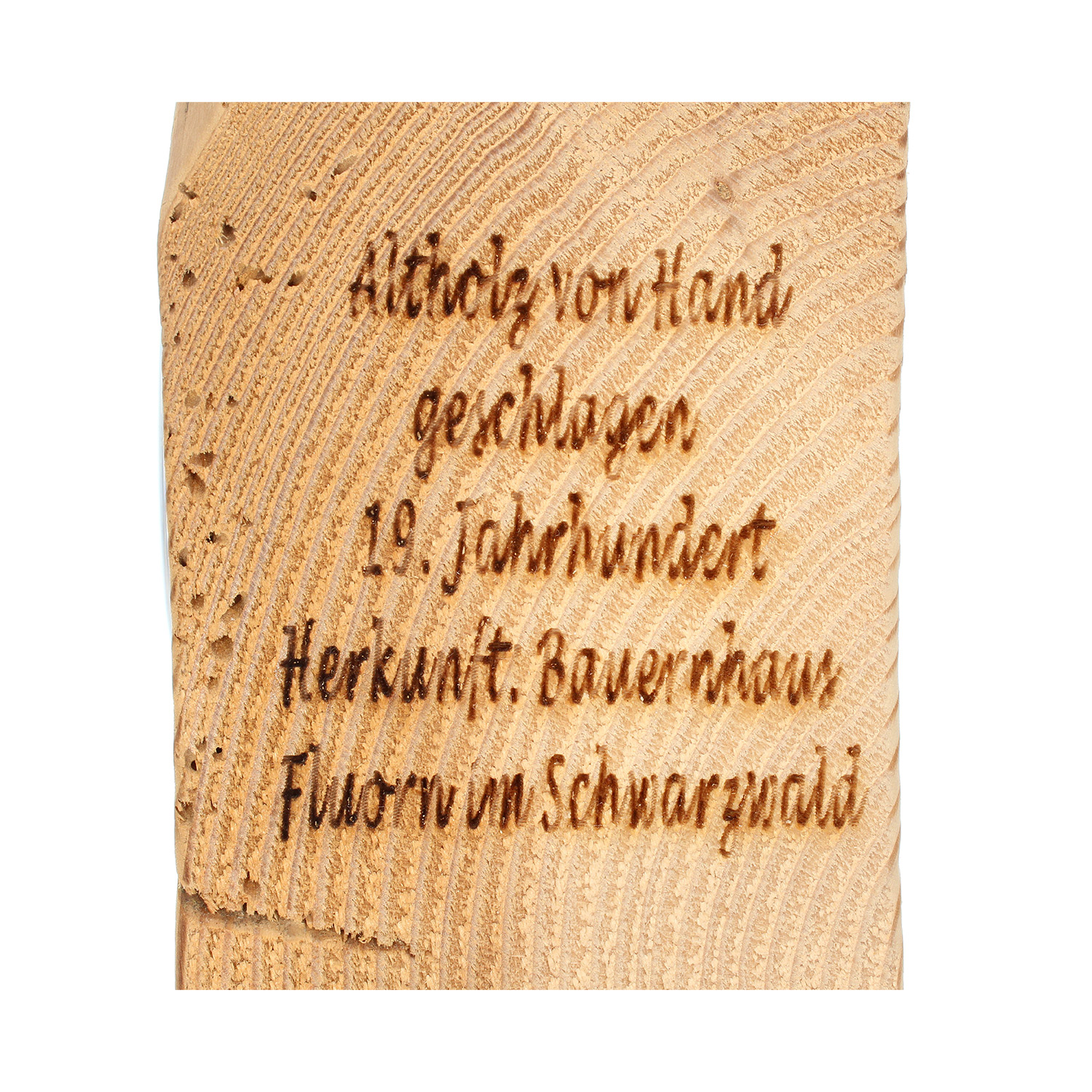 Altholz-Uhr Schwarzwaldhäusle, Zifferblatt schwarz