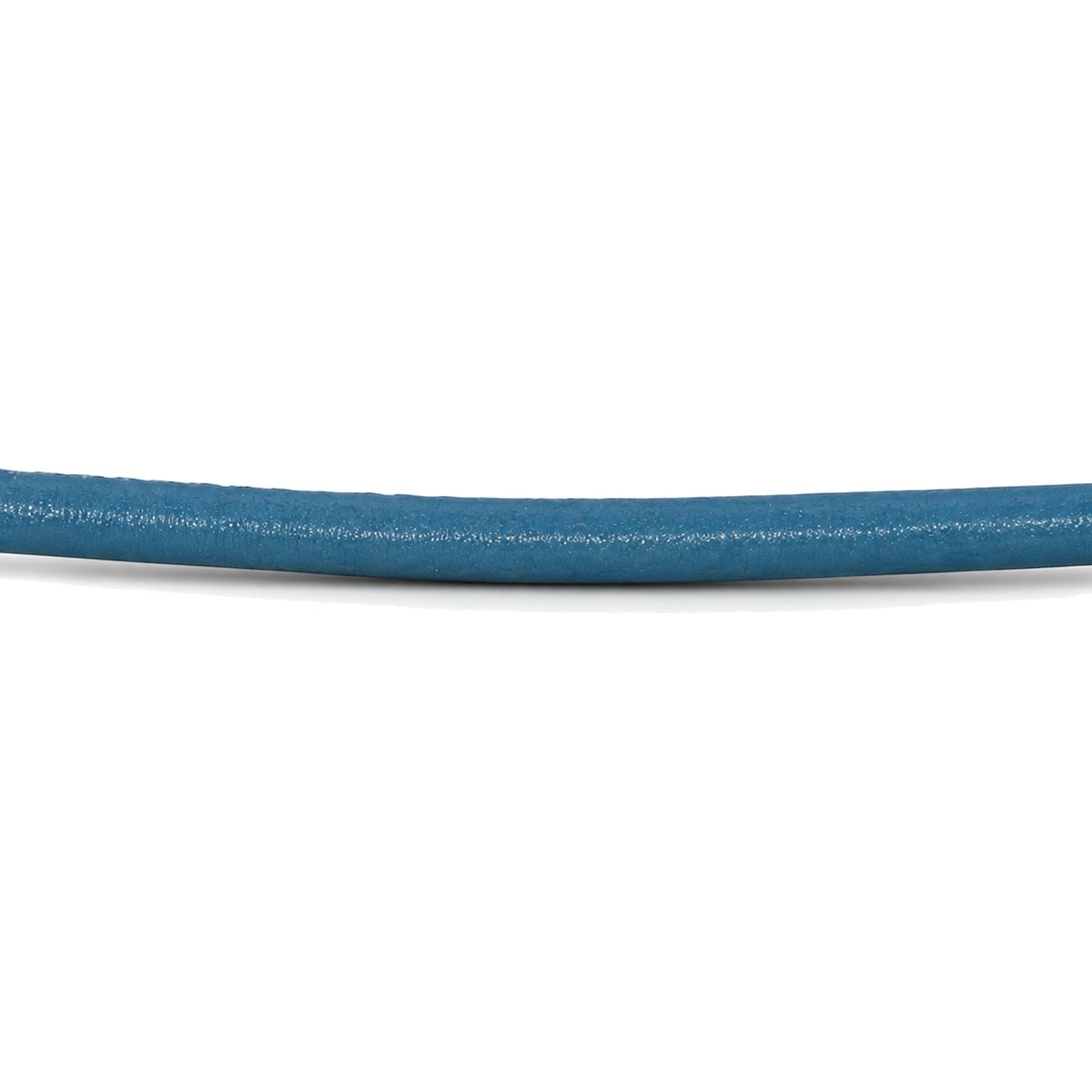 Lederband genäht Rindleder Ø 2,5 mm, hellblau, Länge 1 m