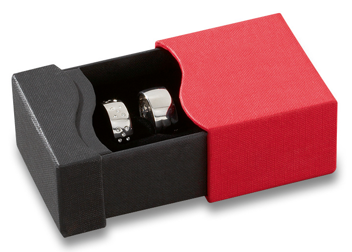 Cardboard cases for earring, rings.