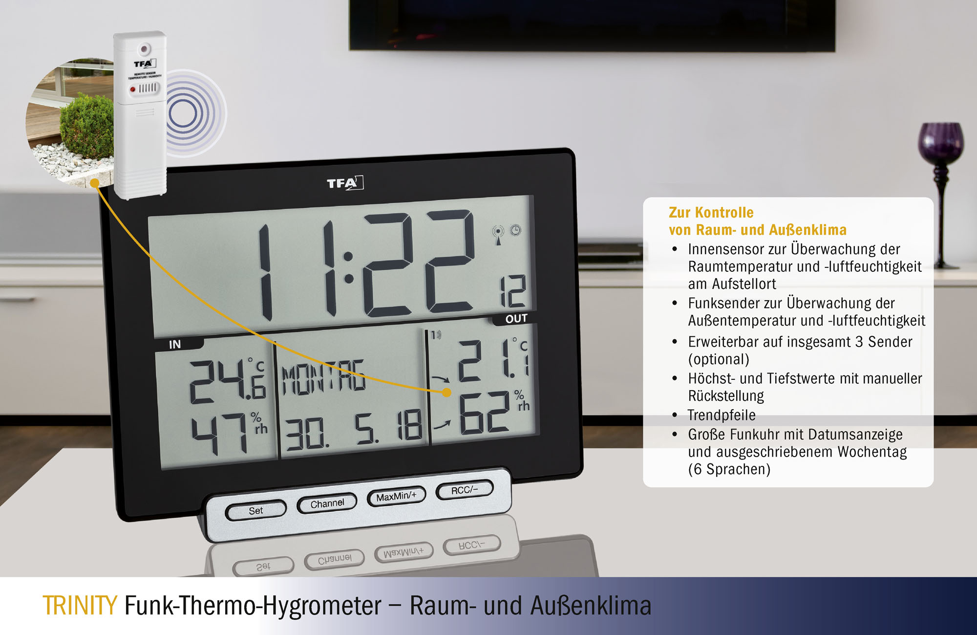 Außensender für Funk-Wetterstation 356208