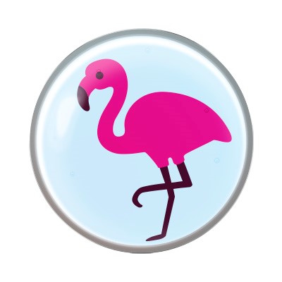 Erstohrstecker System 75 Novelty Motivstecker Flamingo Studex