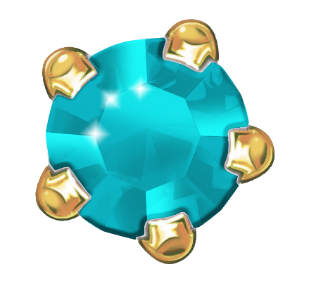 Erstohrstecker Estelle System II 4,00 mm 375 Gold mit mint Zirkonia