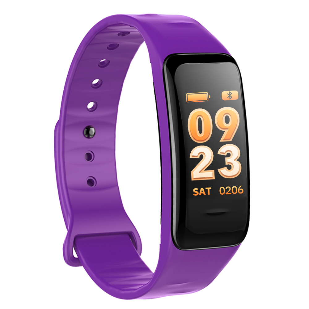 Fitness Tracker lila met kleurendisplay