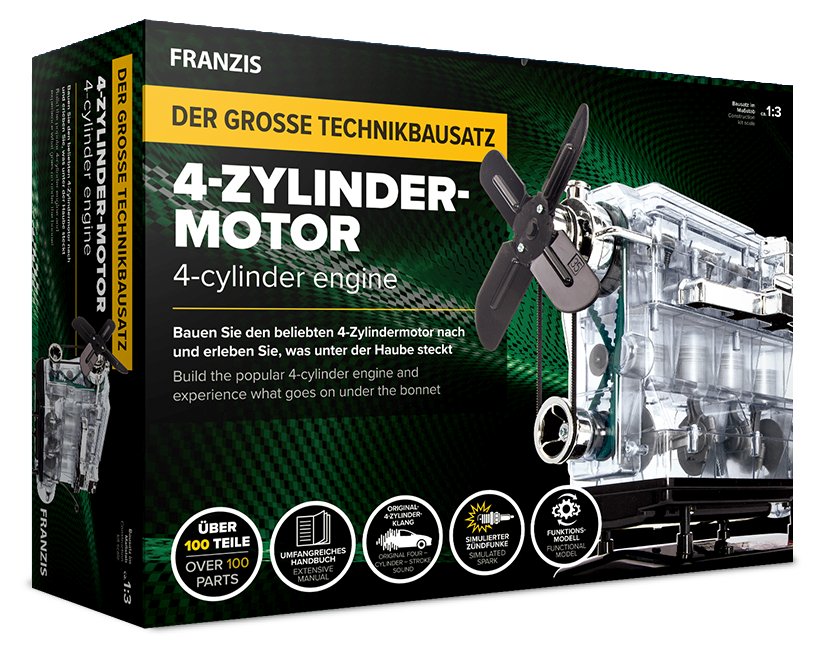 Bouwset 4-Cilinder Motor - Editie 2021