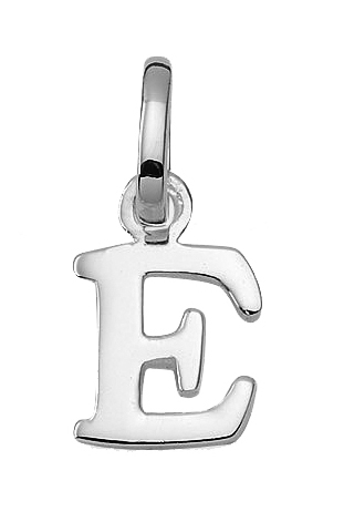 letter hanger zilver 925/-   E