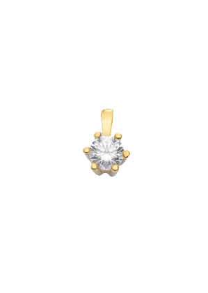 Pendant gold 333/GG, zirconia