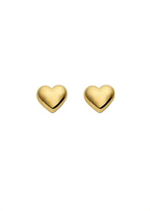 Ear studs gold 333/GG, heart