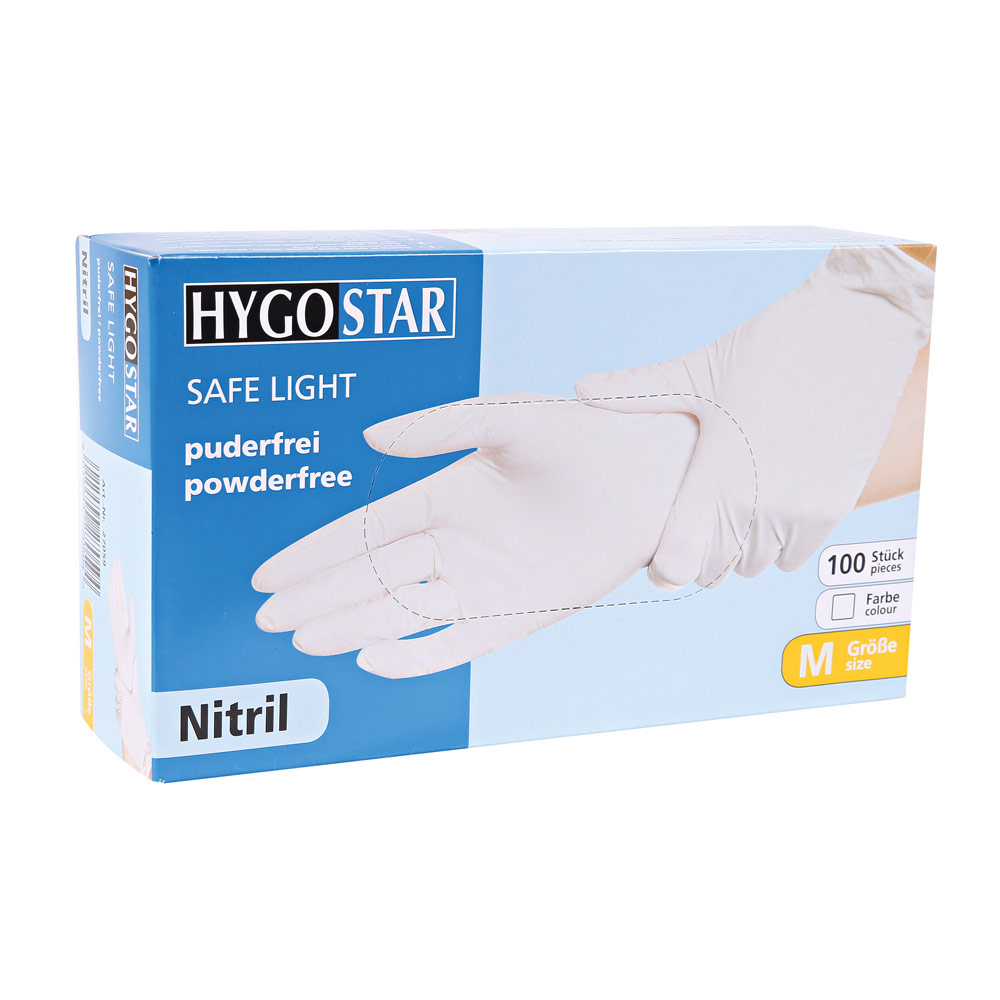 Premium extra light nitrile gloves, size S