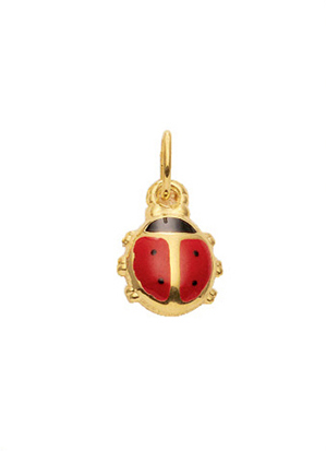 Pendant 3 pieces gold 333/GG ladybug