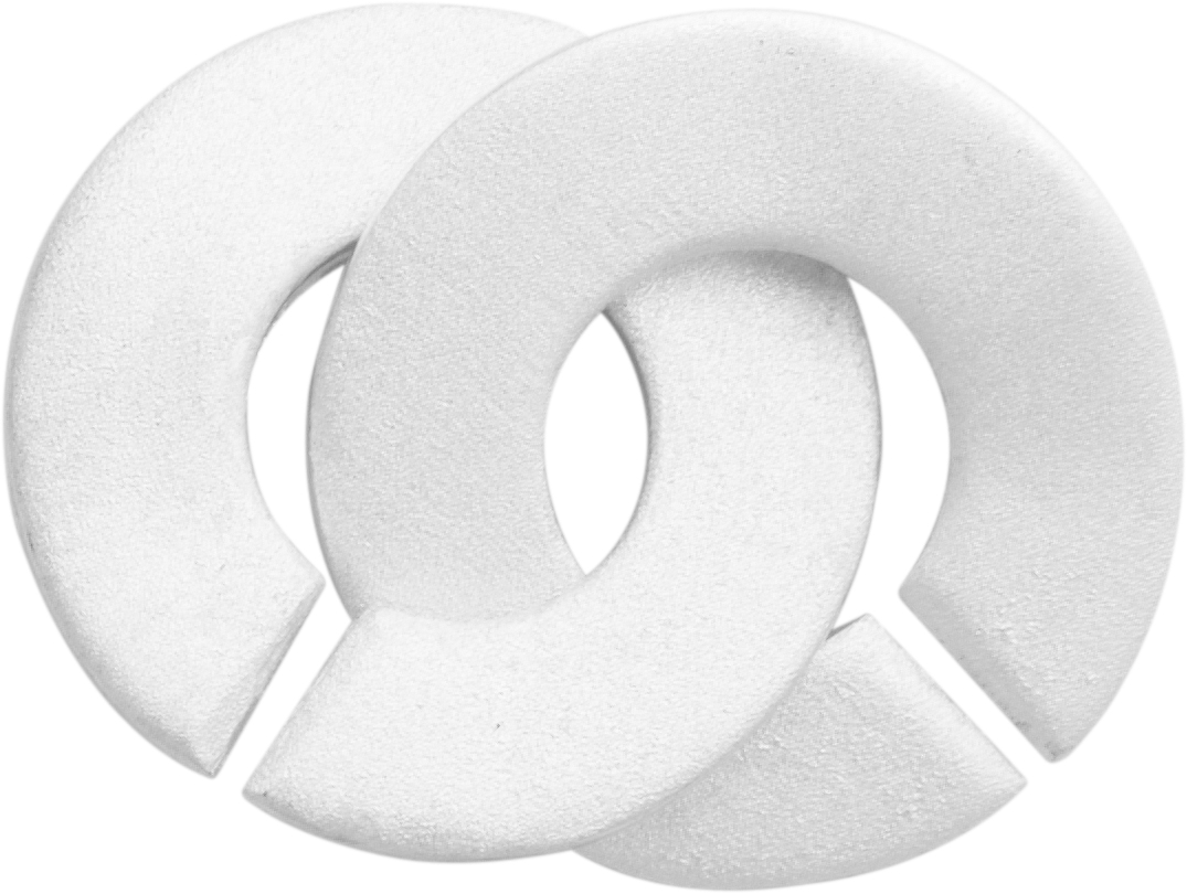 _ Ringschließe einreihig Silber 925/- poliert/mattiert, rund Ø 12,00mm