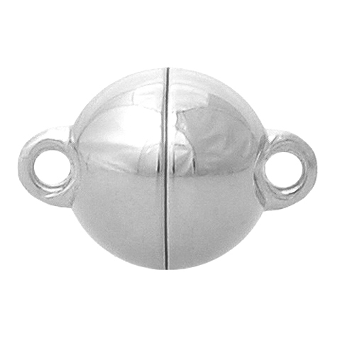 Magnetic clasp long ball 925/- polished Ø10.0mm