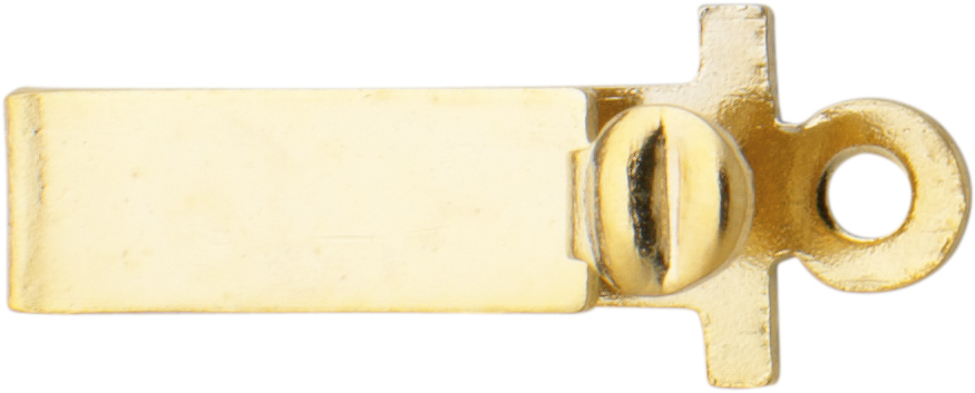 Kastenschnäpper Metall vergoldet, L 9,00 x B 3,10mm