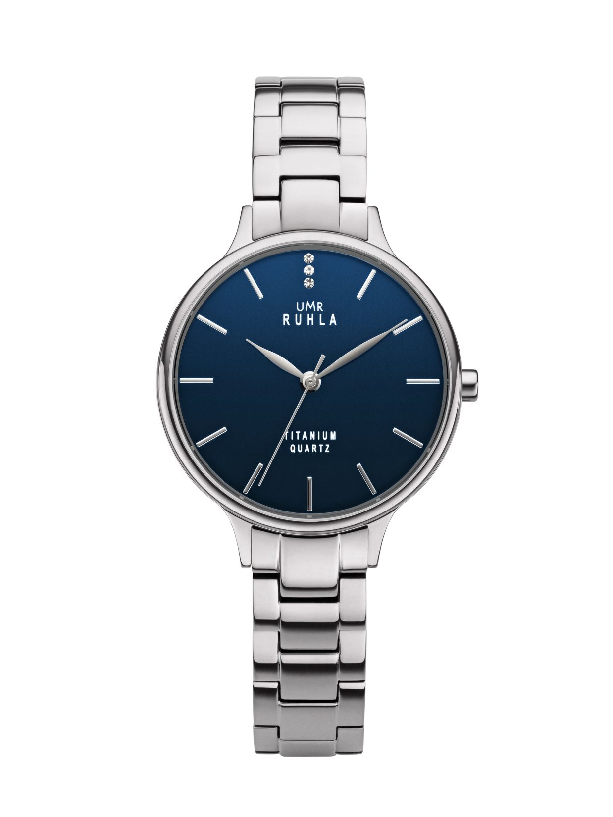 _ Uhren Manufaktur Ruhla - Armbanduhr Style Titan silber