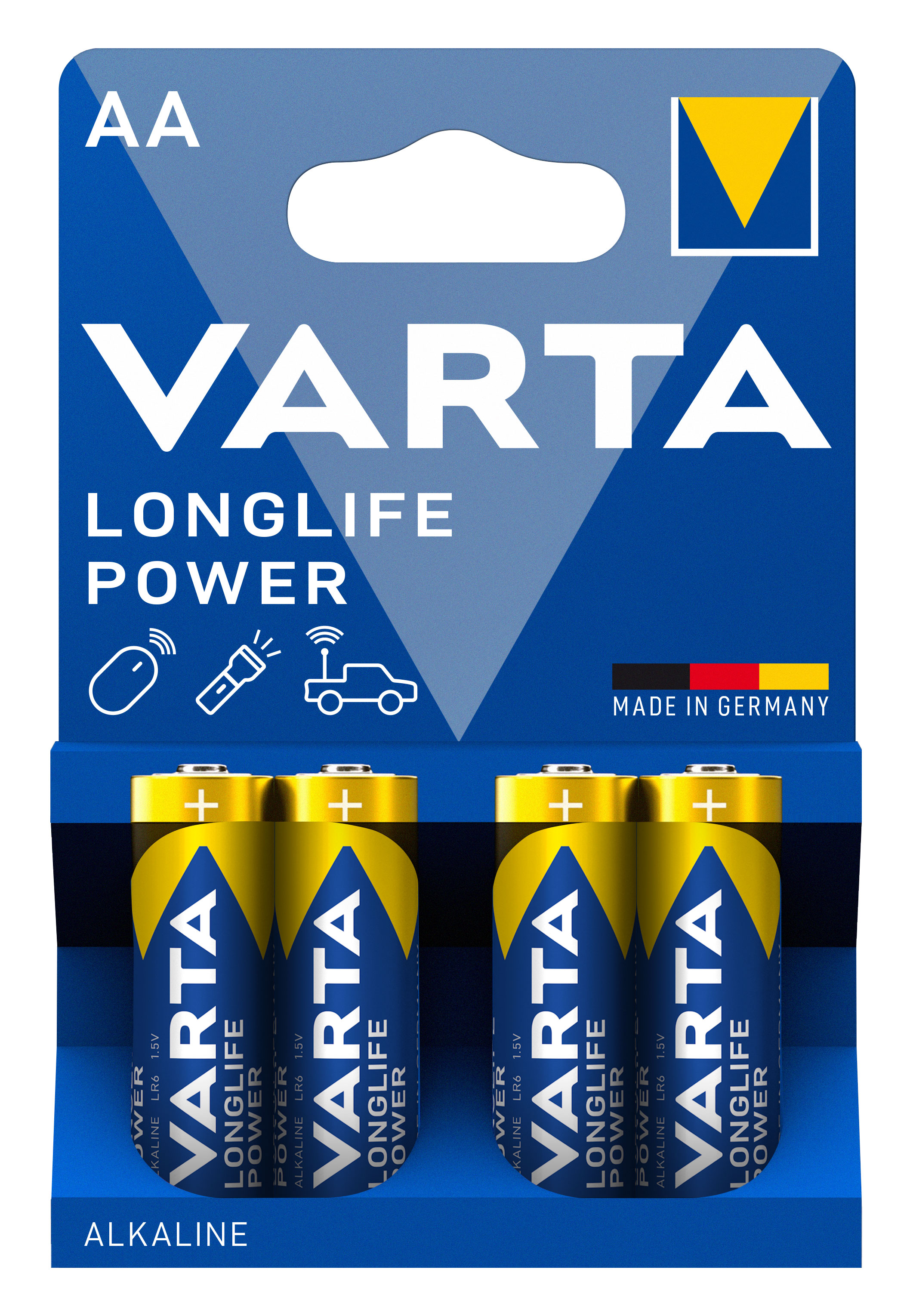 Varta 4906 Batterie in 4er Blister LR6, Mignon, AA