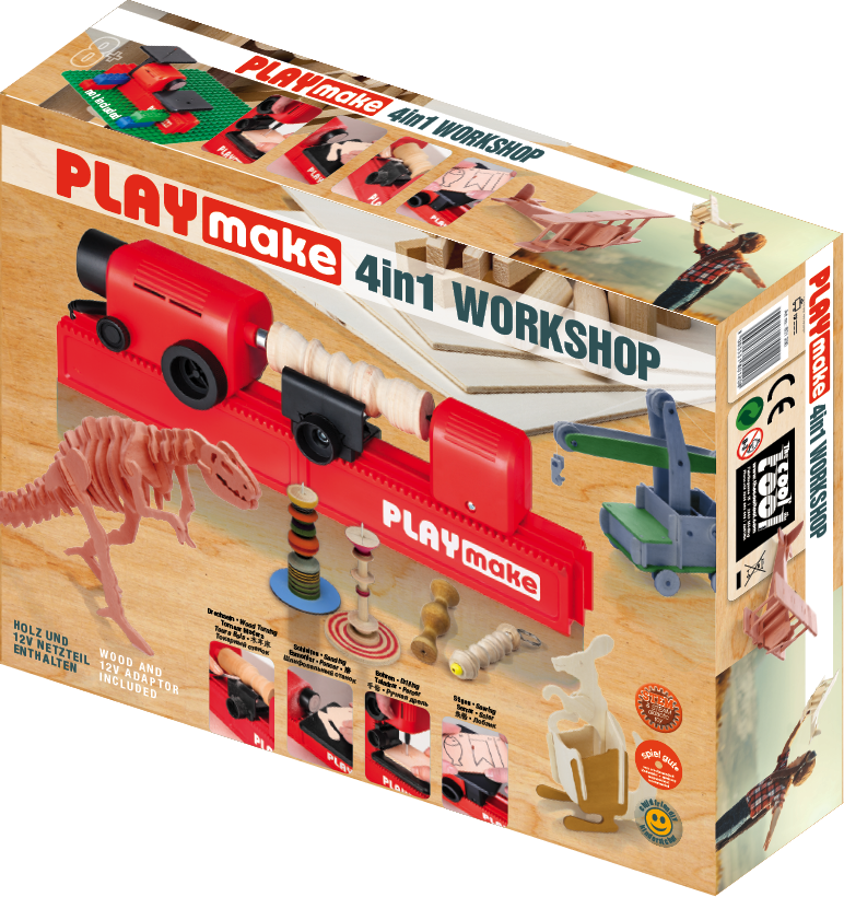 PLAYmake Modelling-Workshp Set 4in1 for children