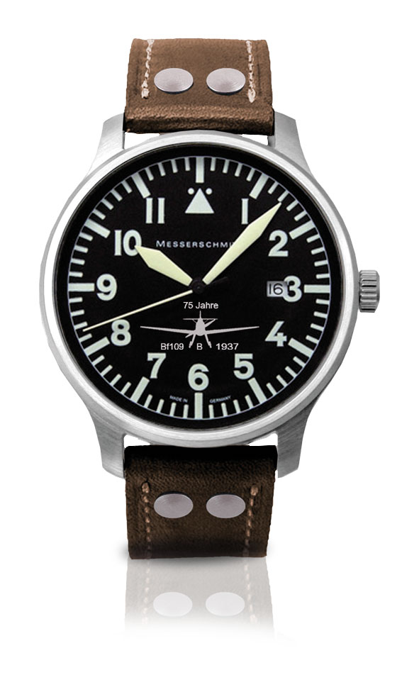 MESSERSCHMITT Heren kwarts horloge 75 jaar BF 109