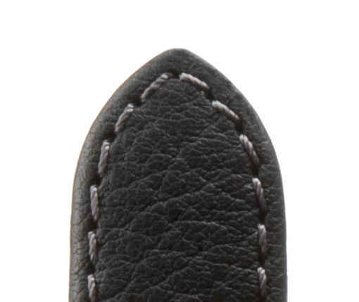 Pasek skórzany Ralley wodoodporny 18mm czarny Loch-Design