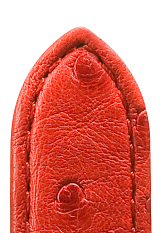 Pasek skórzany Strauss 16mm czerwony
