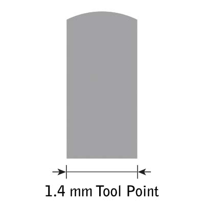 Glensteel platsteekbeitel parallel nr.14 - 1,4 mm