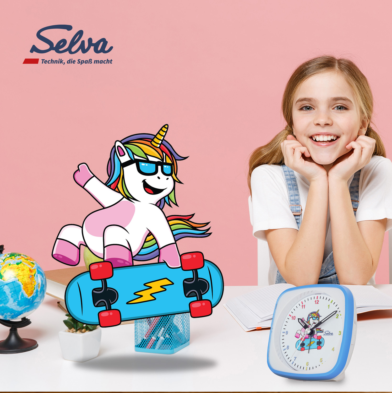 SELVA Exclusive children's alarm clock, silent