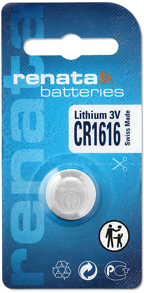 Renata 1616 Lithium Knopfzelle